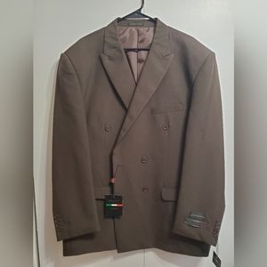 Men's Lucci brown suit jacket 50R 45W
